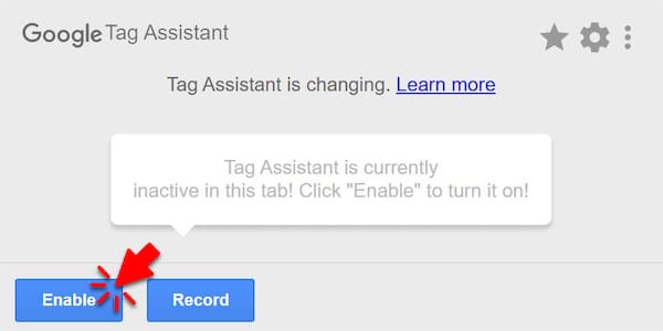 Google Tag Assistant extension Chrome