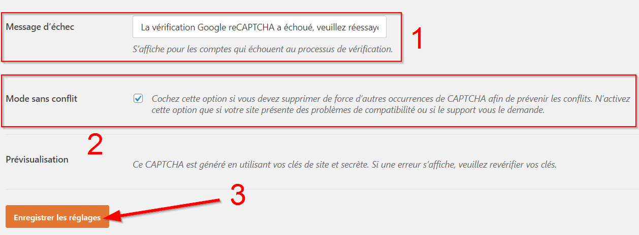 recaptcha WP Forms