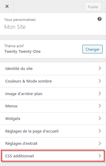 tableau responsive WordPress css