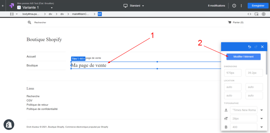 Comment faire un A/B test sur Shopify ?
